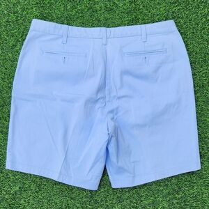 Nautica Men's Classic Fit Deck Sort +Stretch Shorts Noon Blue Anchor SIZE 38